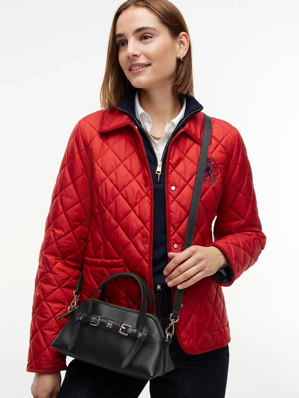 detail Tommy Hilfiger dámska čierna kabelka