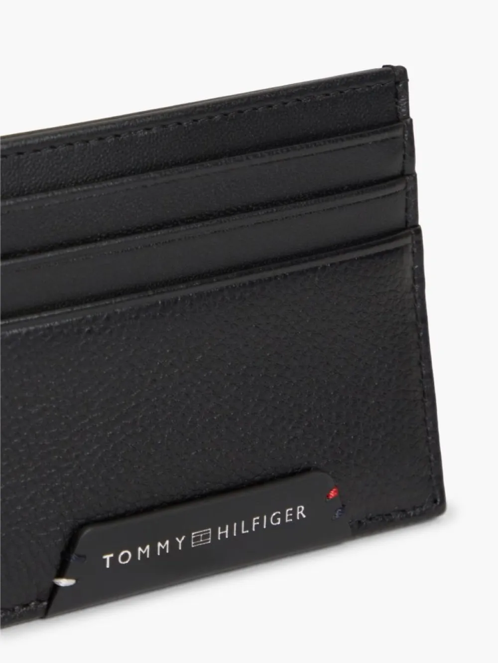 detail Tommy Hilfiger pánske čierne puzdro