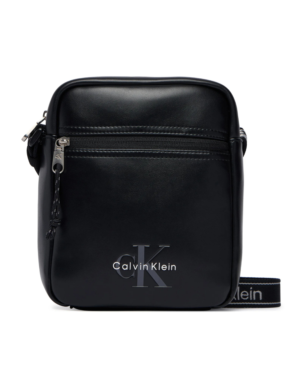 detail Calvin Klein pánska čierna taška