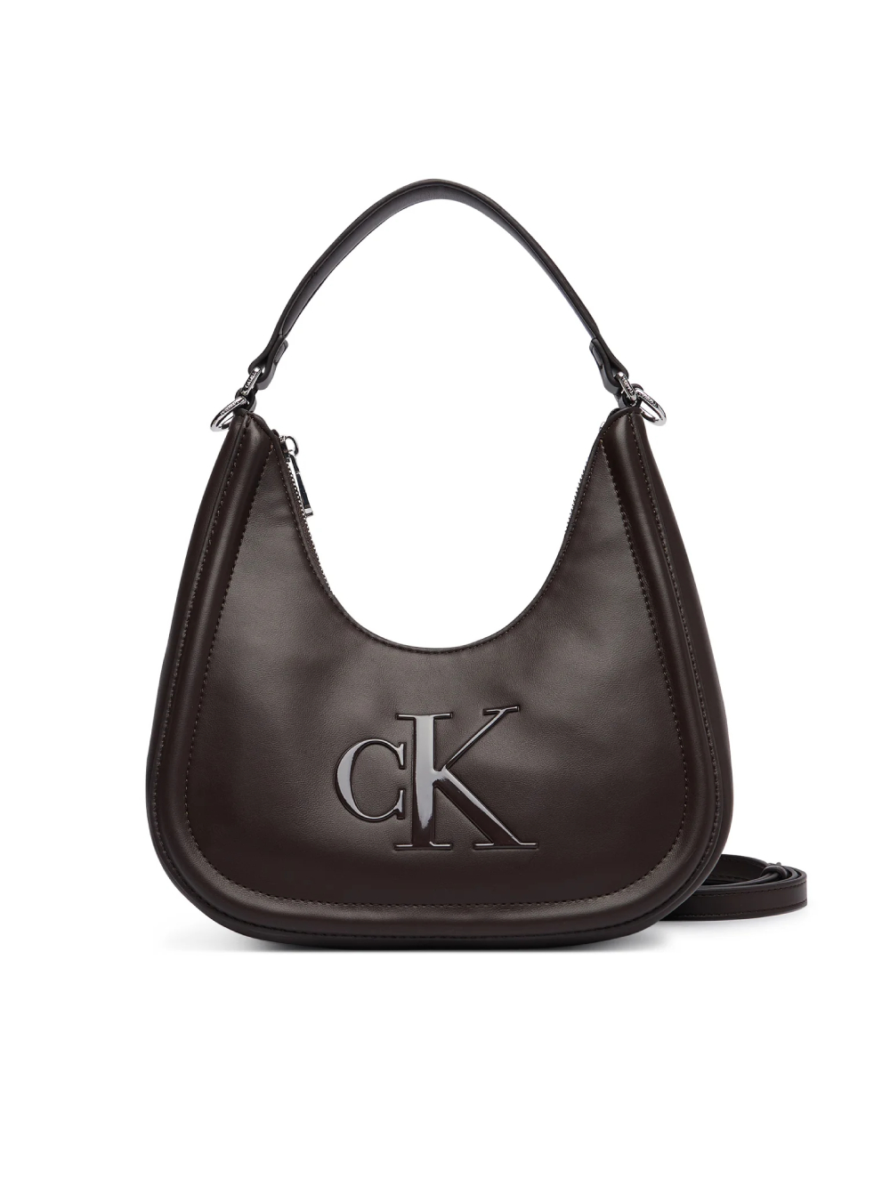detail Calvin Klein dámska hnedá kabelka