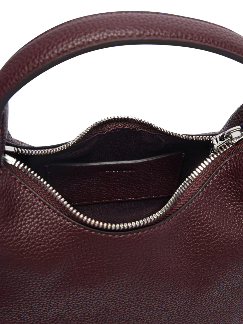 detail Calvin Klein dámska vínová kabelka