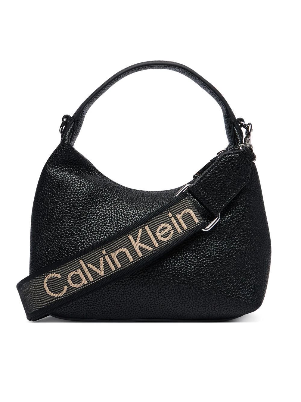 detail Calvin Klein dámska čierna kabelka