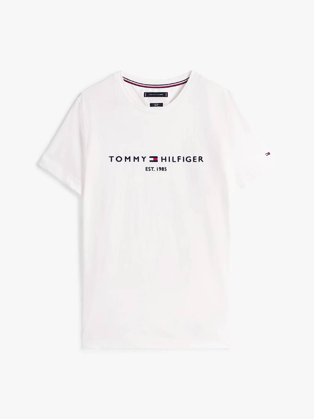 detail Tommy Hilfiger pánske biele tričko