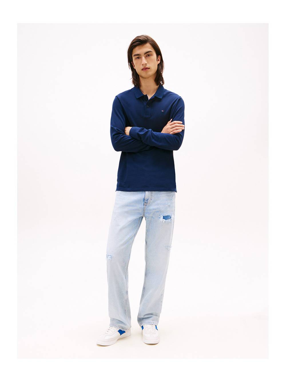 detail TJM SLIM PLACKET POLO LS EXT