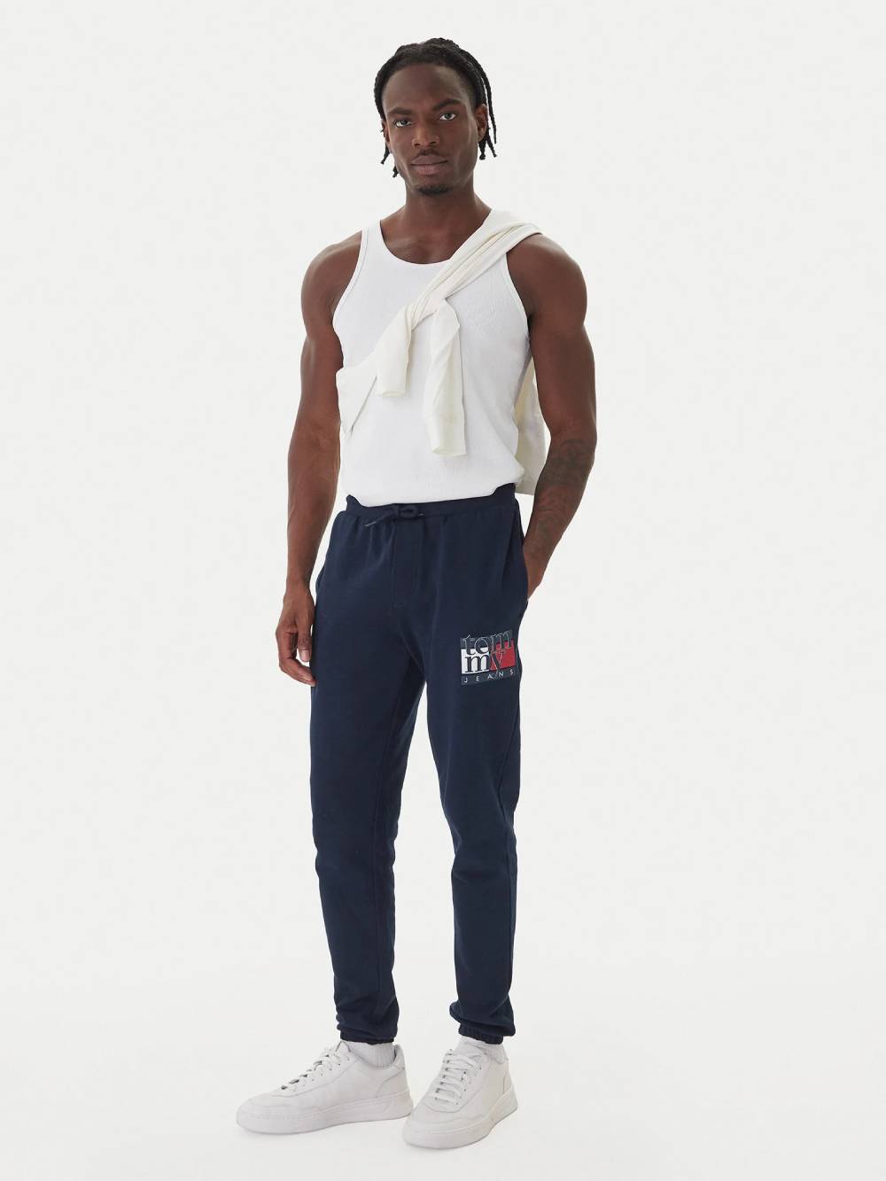 detail TJM SLIM RWB FLAG SWEATPANT
