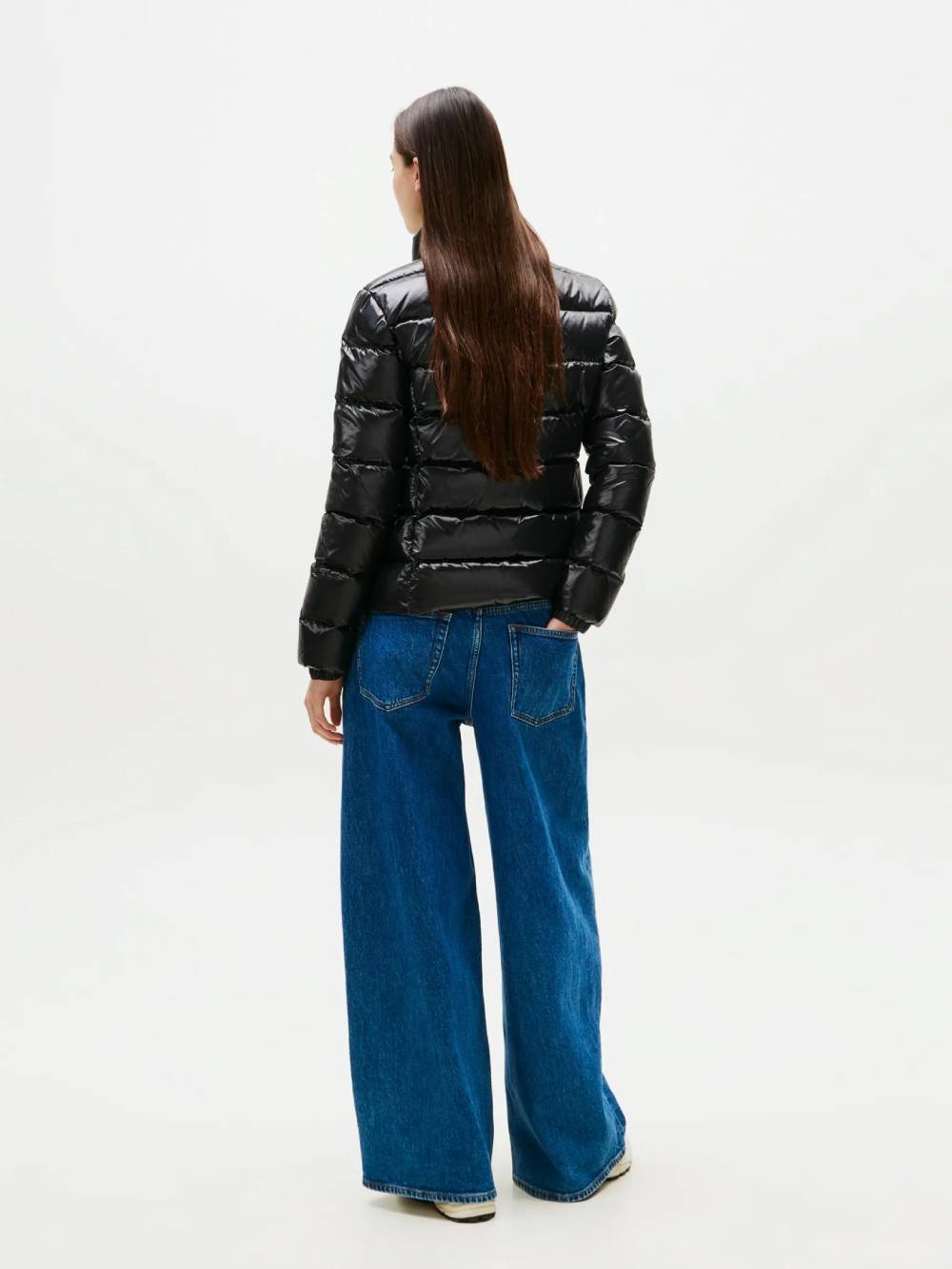 detail TJW SLIM ZIP PRINT DOWN JACKET