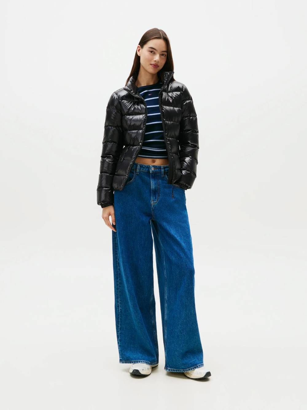 detail TJW SLIM ZIP PRINT DOWN JACKET