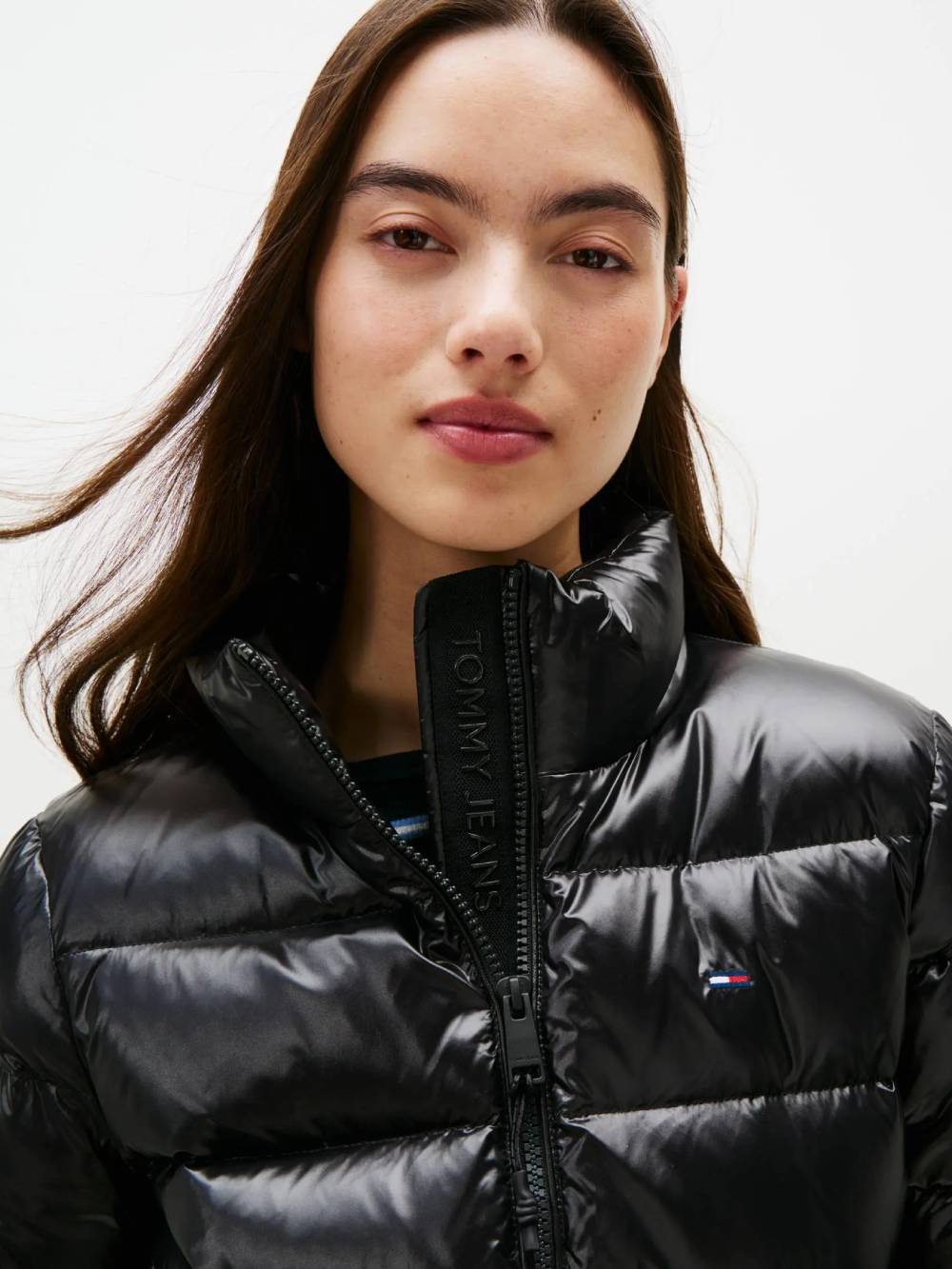 detail TJW SLIM ZIP PRINT DOWN JACKET