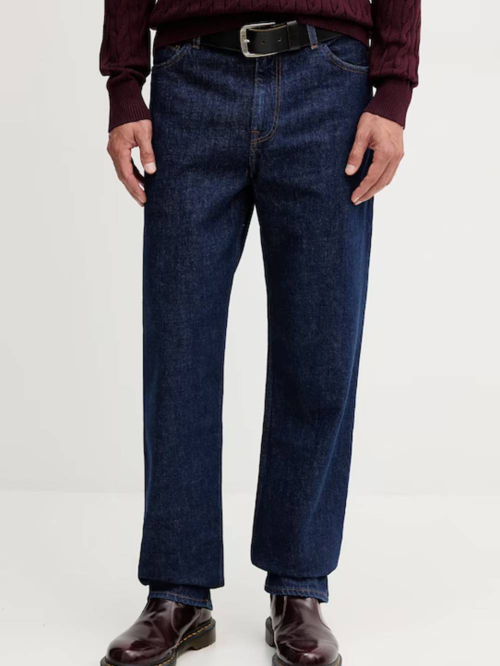 detail Tommy Hilfiger pánske modré džínsy