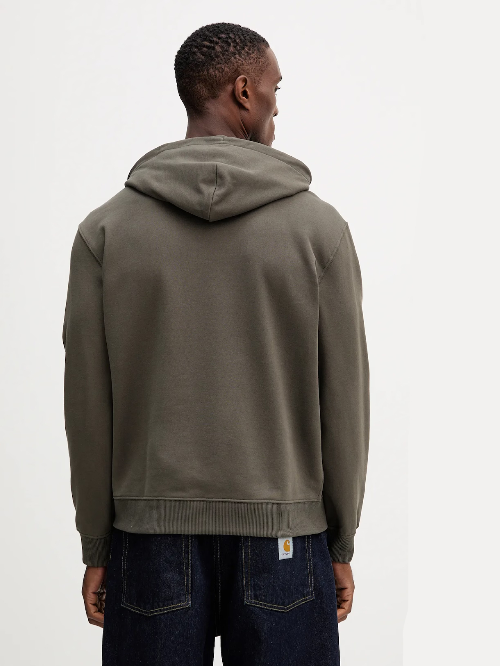 detail Calvin Klein pánska khaki mikina