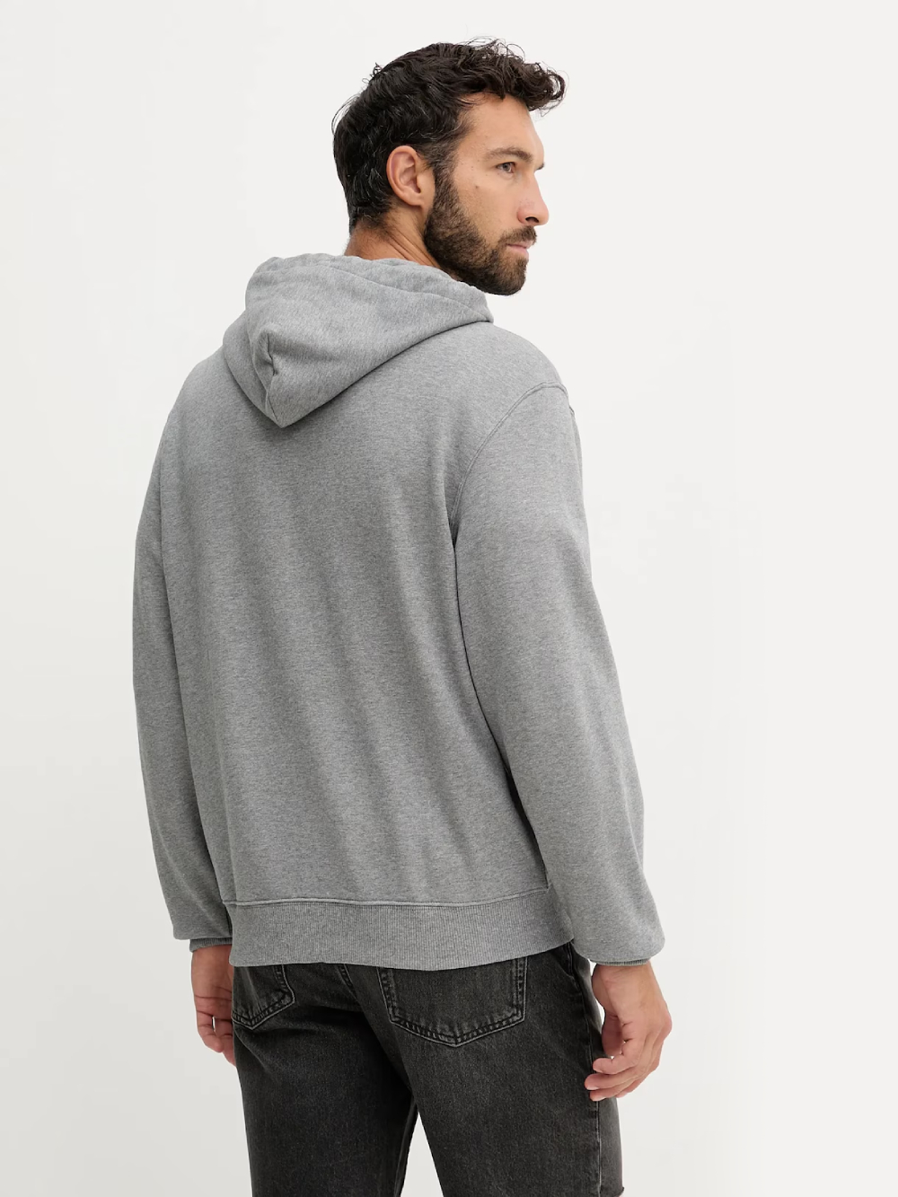 detail Calvin Klein pánska šedá mikina