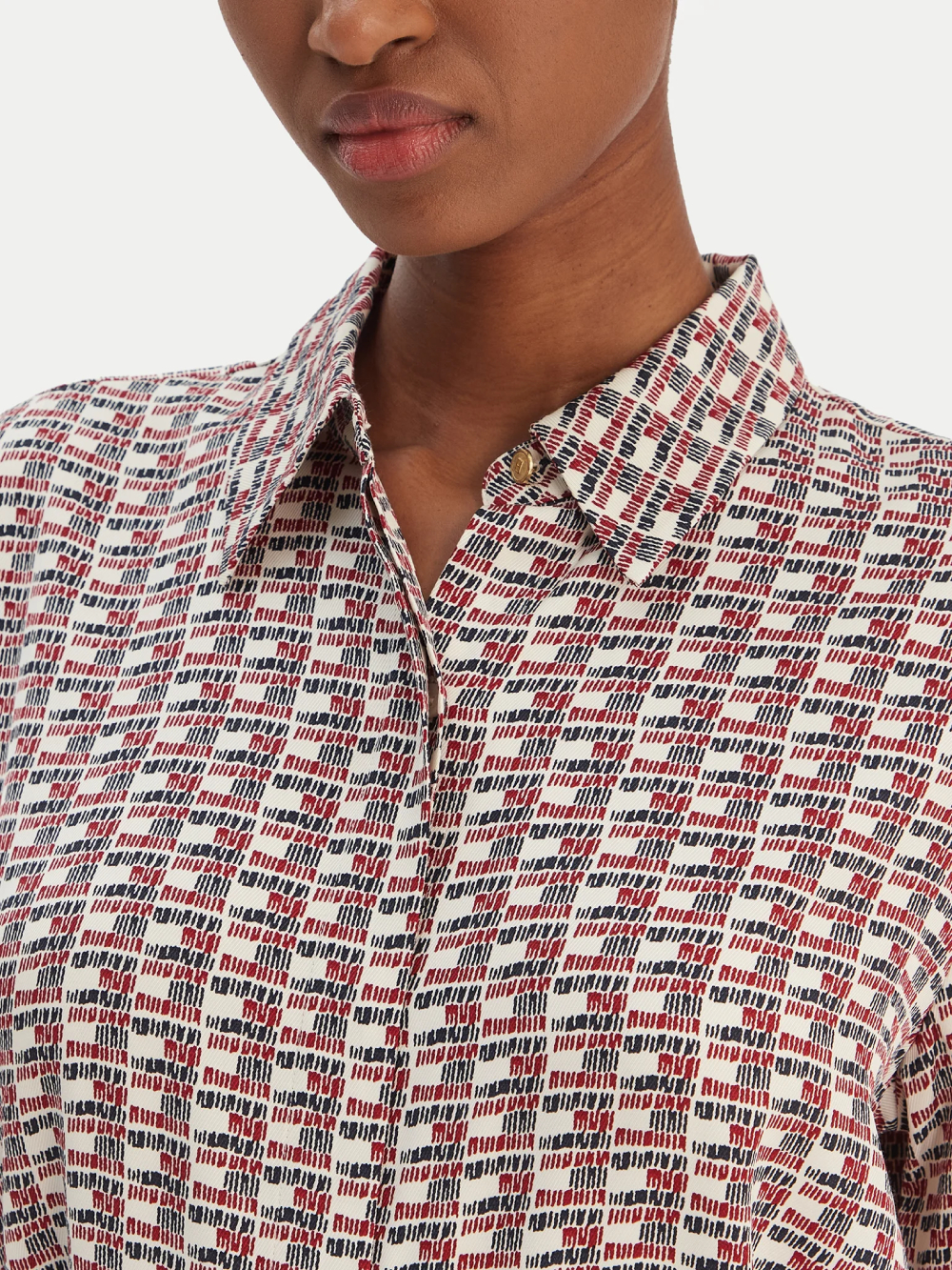 detail Tommy Hilfiger dámska farebná košeľa