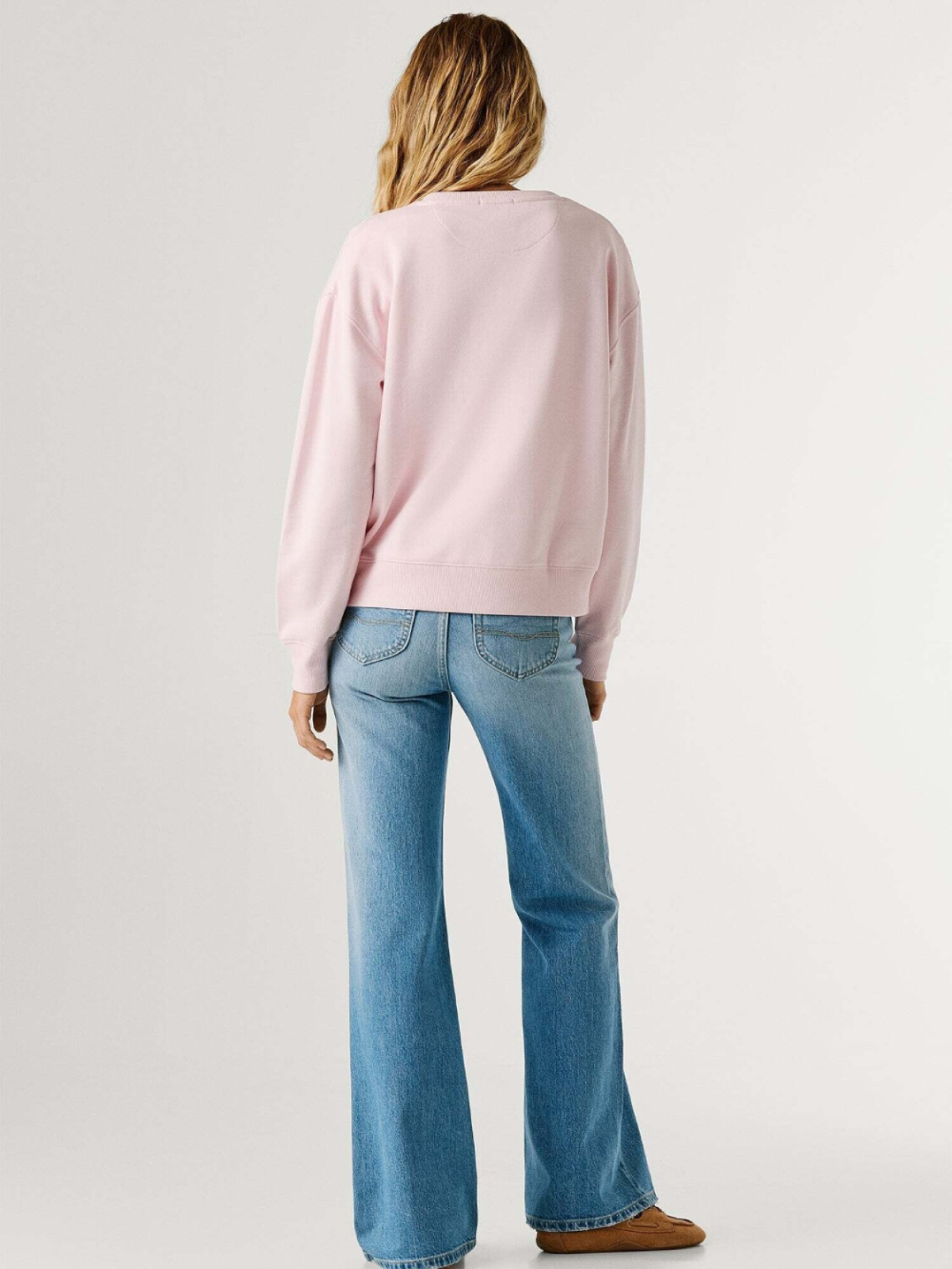 detail Pepe Jeans dámska ružová mikina