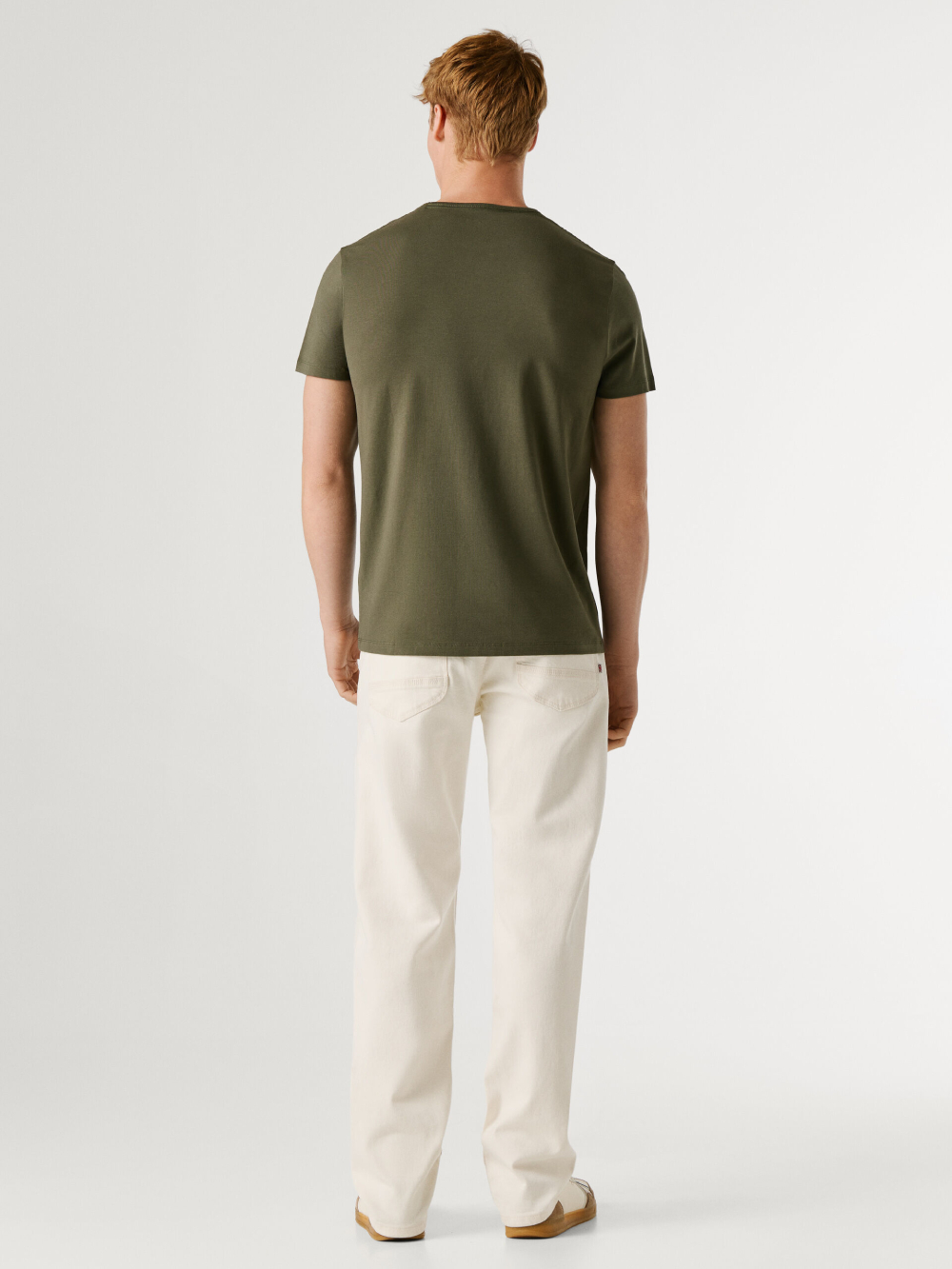 detail Pepe Jeans pánske khaki tričko