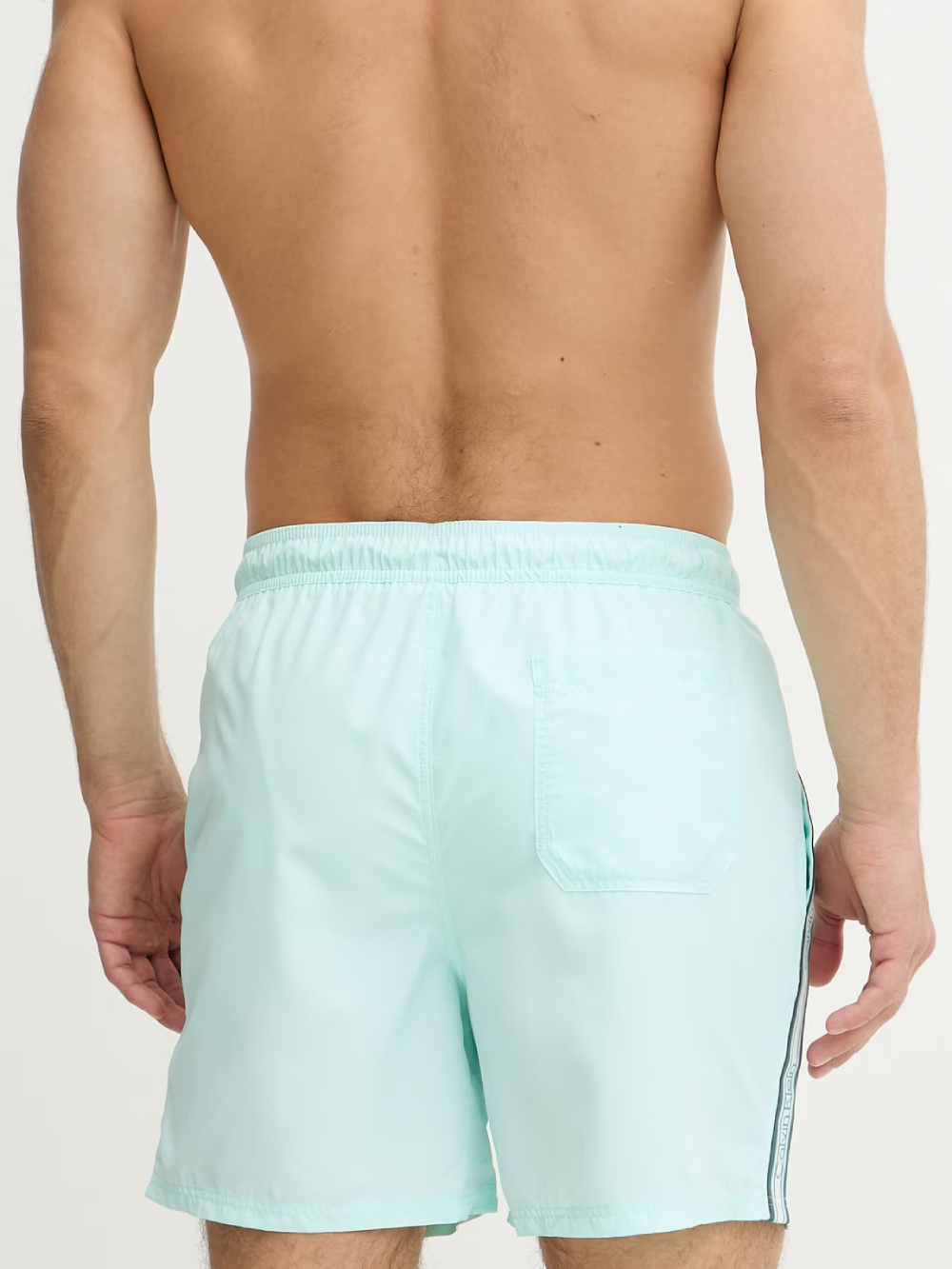 detail Calvin Klein pánske tyrkysové plavky