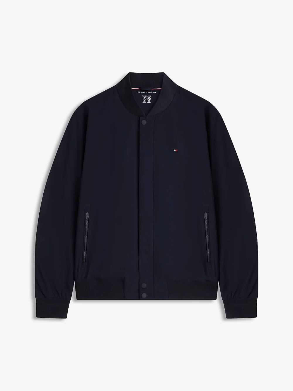detail Tommy Hilfiger pánsky modrý bomber