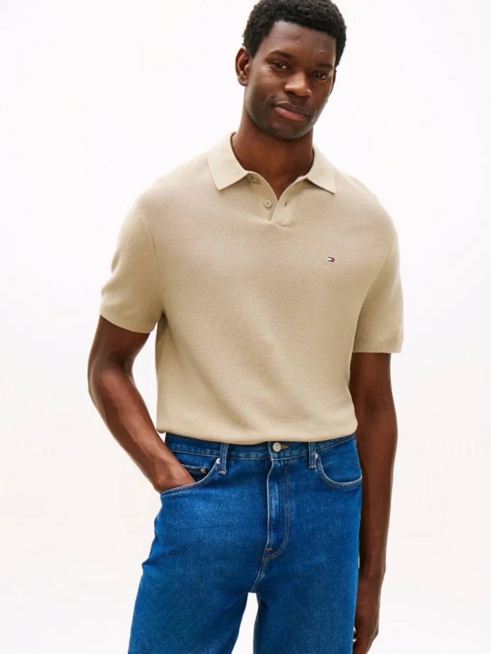 detail Tommy Hilfiger pánske polo tričko
