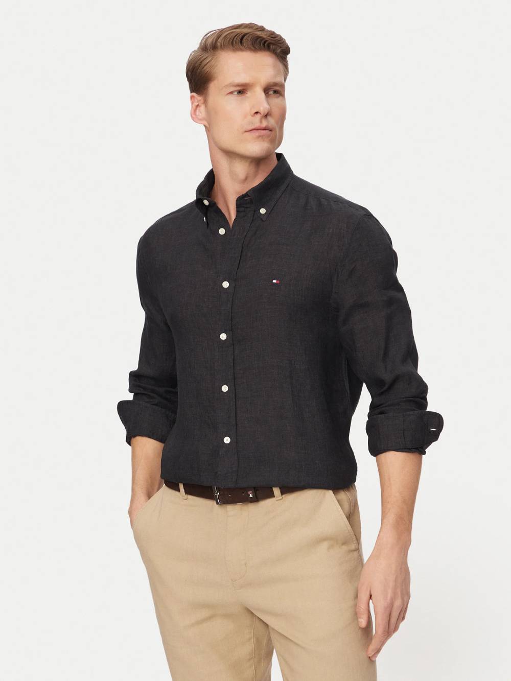 detail PIGMENT DYED LI SOLID RF SHIRT