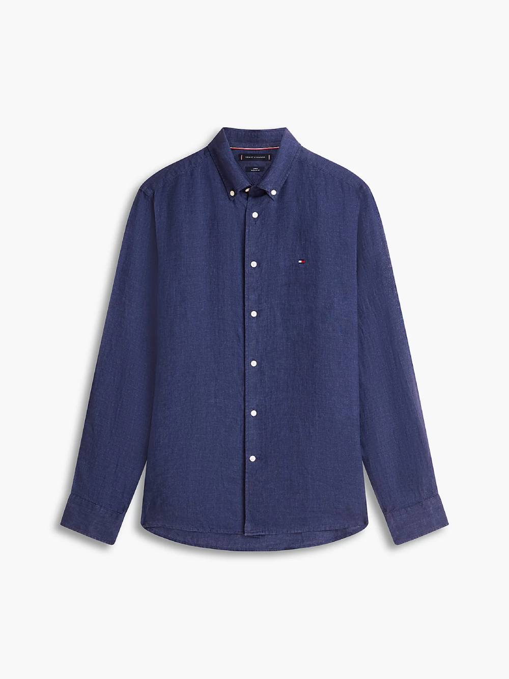 detail Tommy Hilfiger pánska modrá košeľa