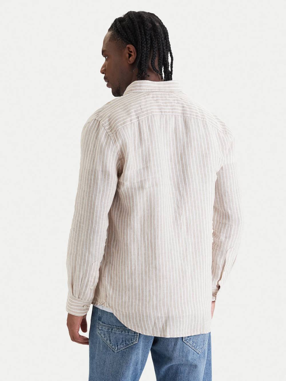 detail Tommy Hilfiger pánska ľanová košeľa