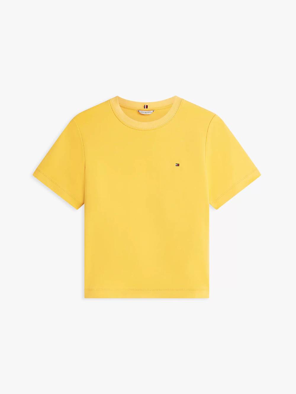 detail Tommy Hilfiger dámske oranžové tričko