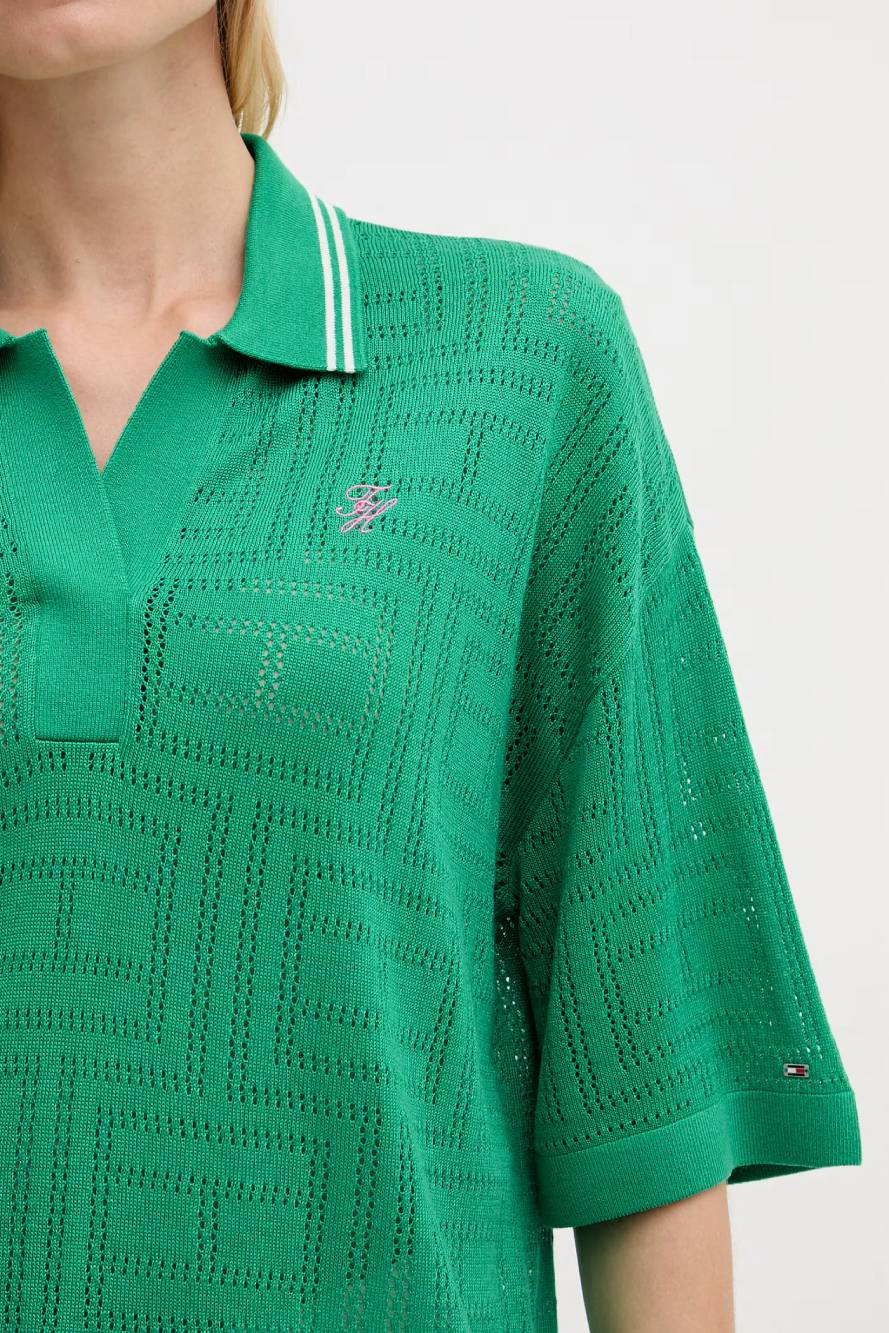 detail Tommy Hilfiger dámske polo tričko