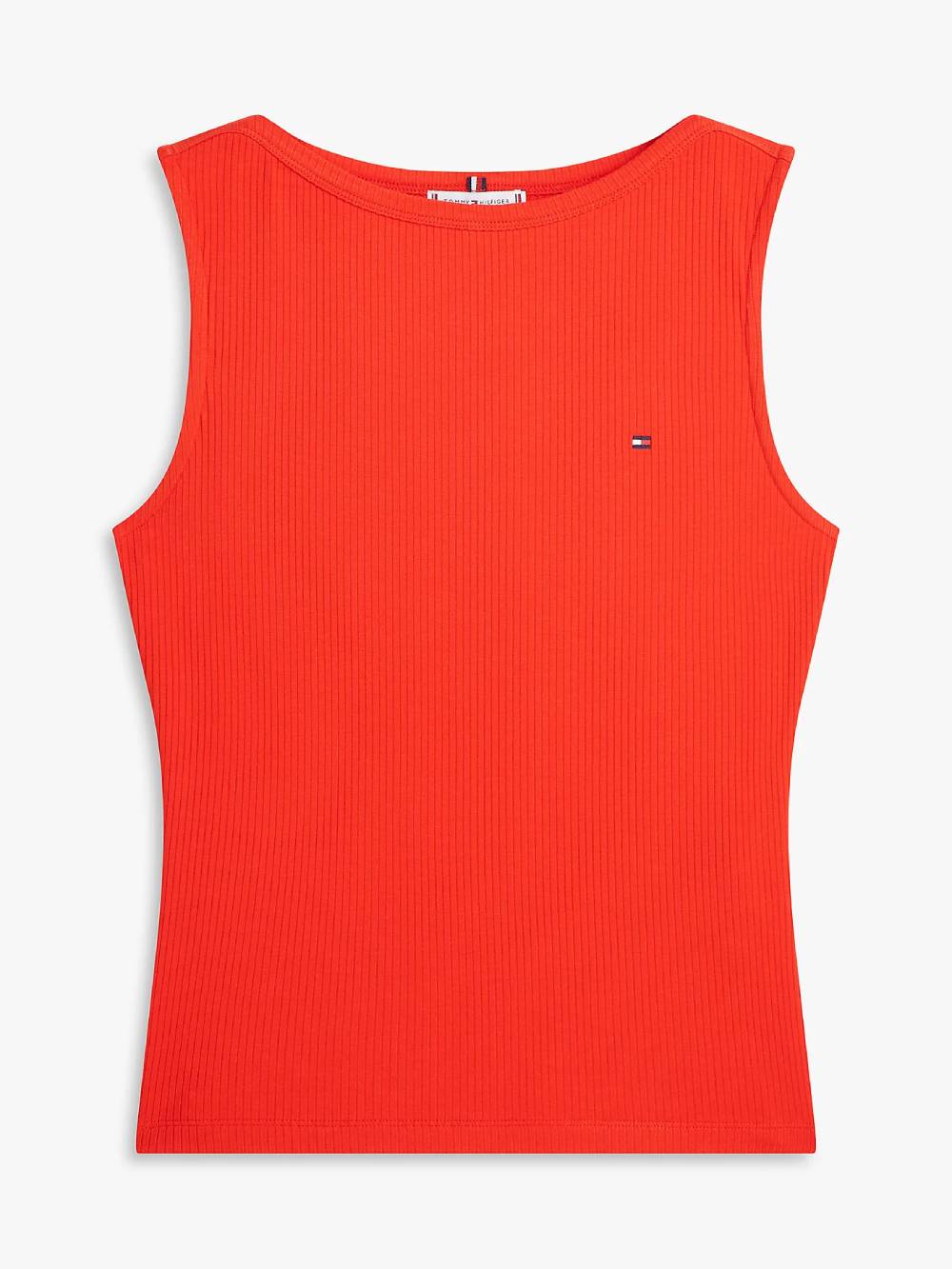 detail Tommy Hilfiger dámske červené tielko