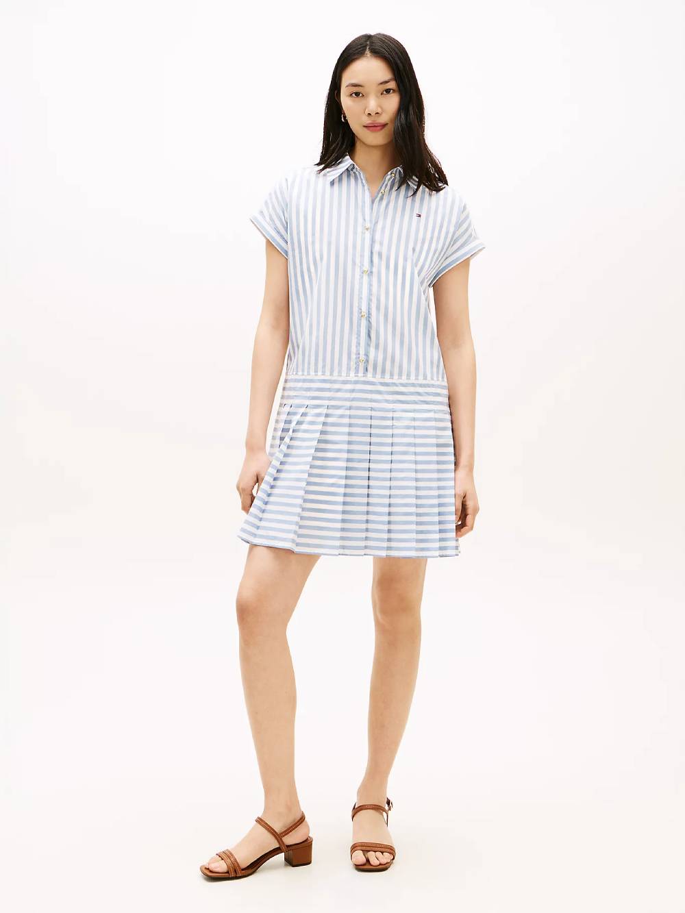 detail Tommy Hilfiger dámske pruhované šaty
