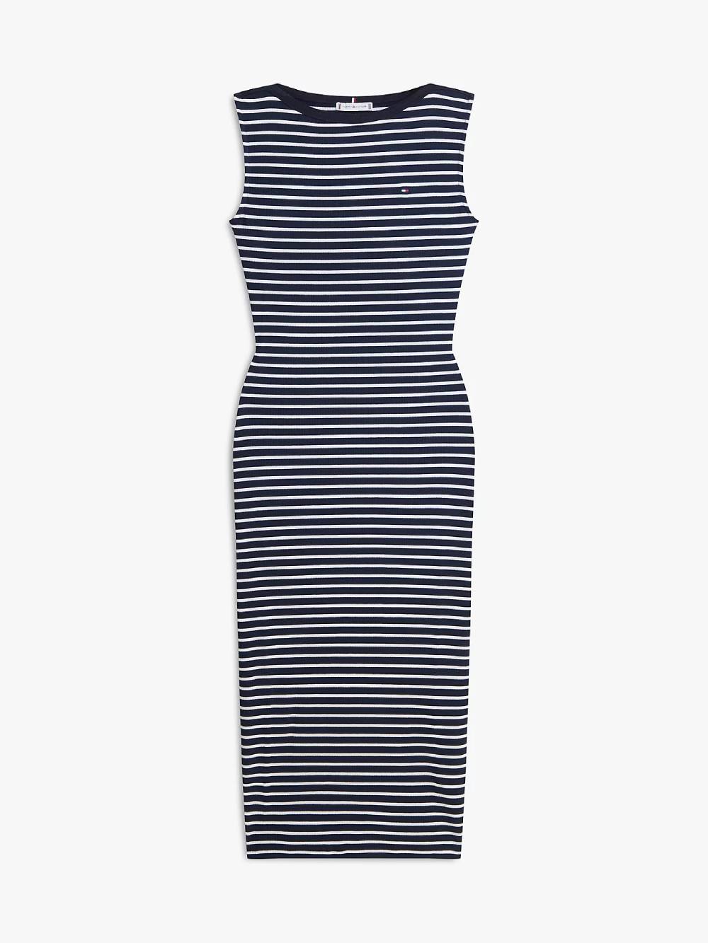 detail Tommy Hilfiger dámske pruhované šaty