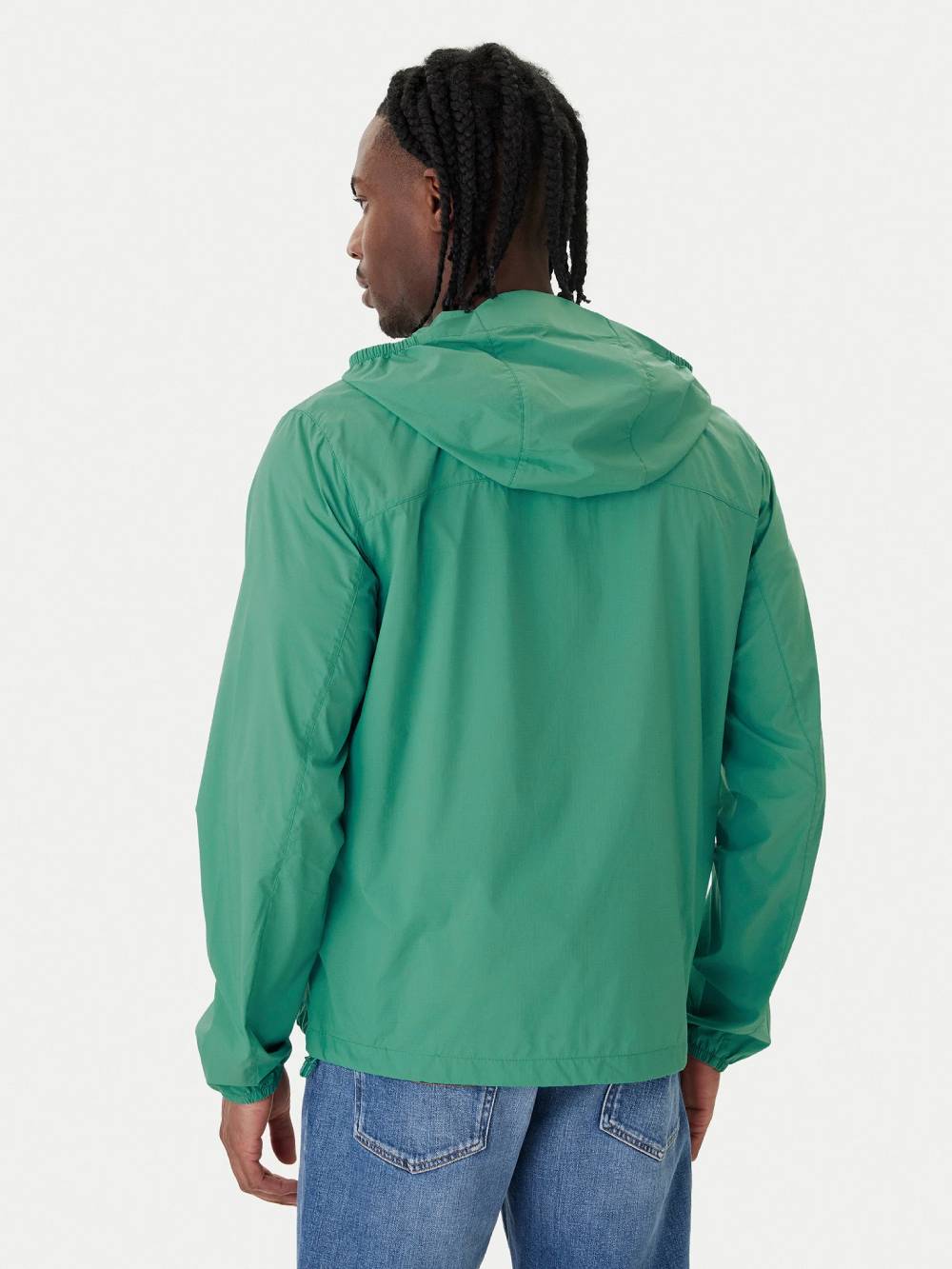 detail Tommy Jeans pánska zelená prechodová bunda