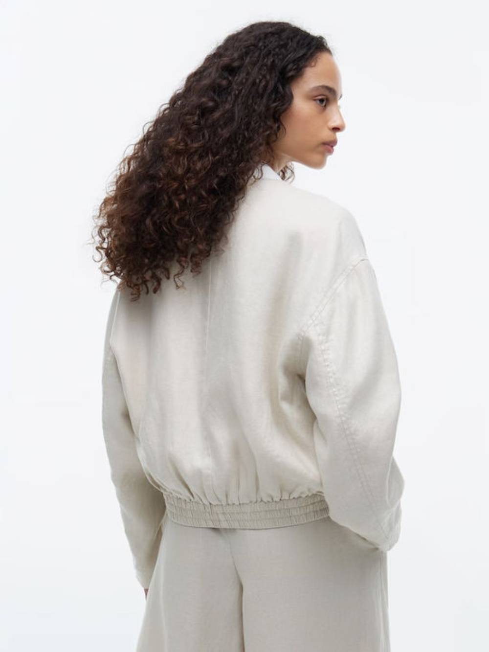detail Tommy Hilfiger dámsky ľanový bomber