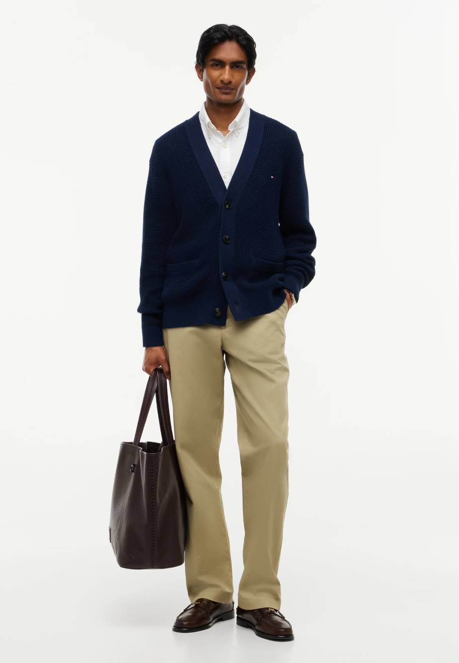 detail Tommy Hilfiger pánsky pletený sveter