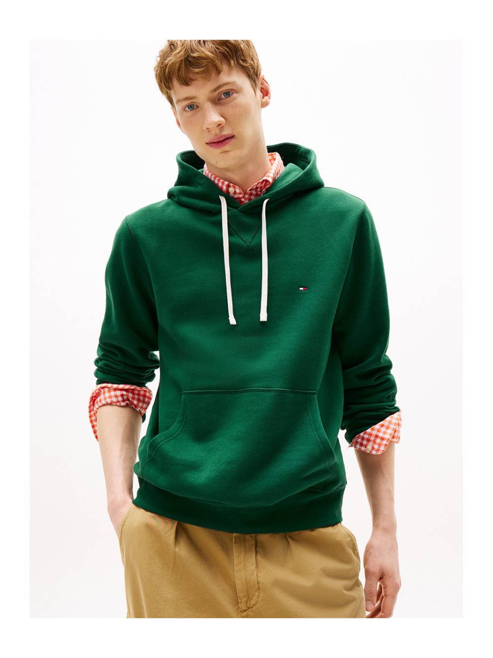 detail Tommy Hilfiger pánska zelená mikina