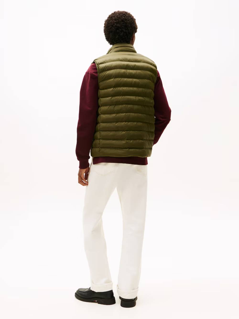 detail Tommy Hilfiger pánska khaki vesta