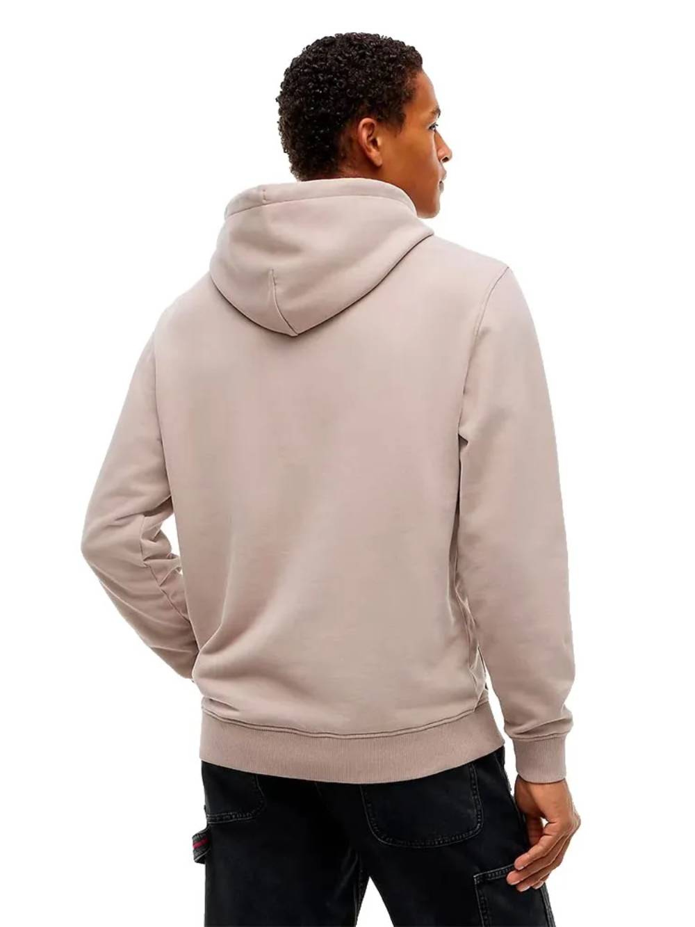 detail Tommy Jeans pánska hnedá mikina