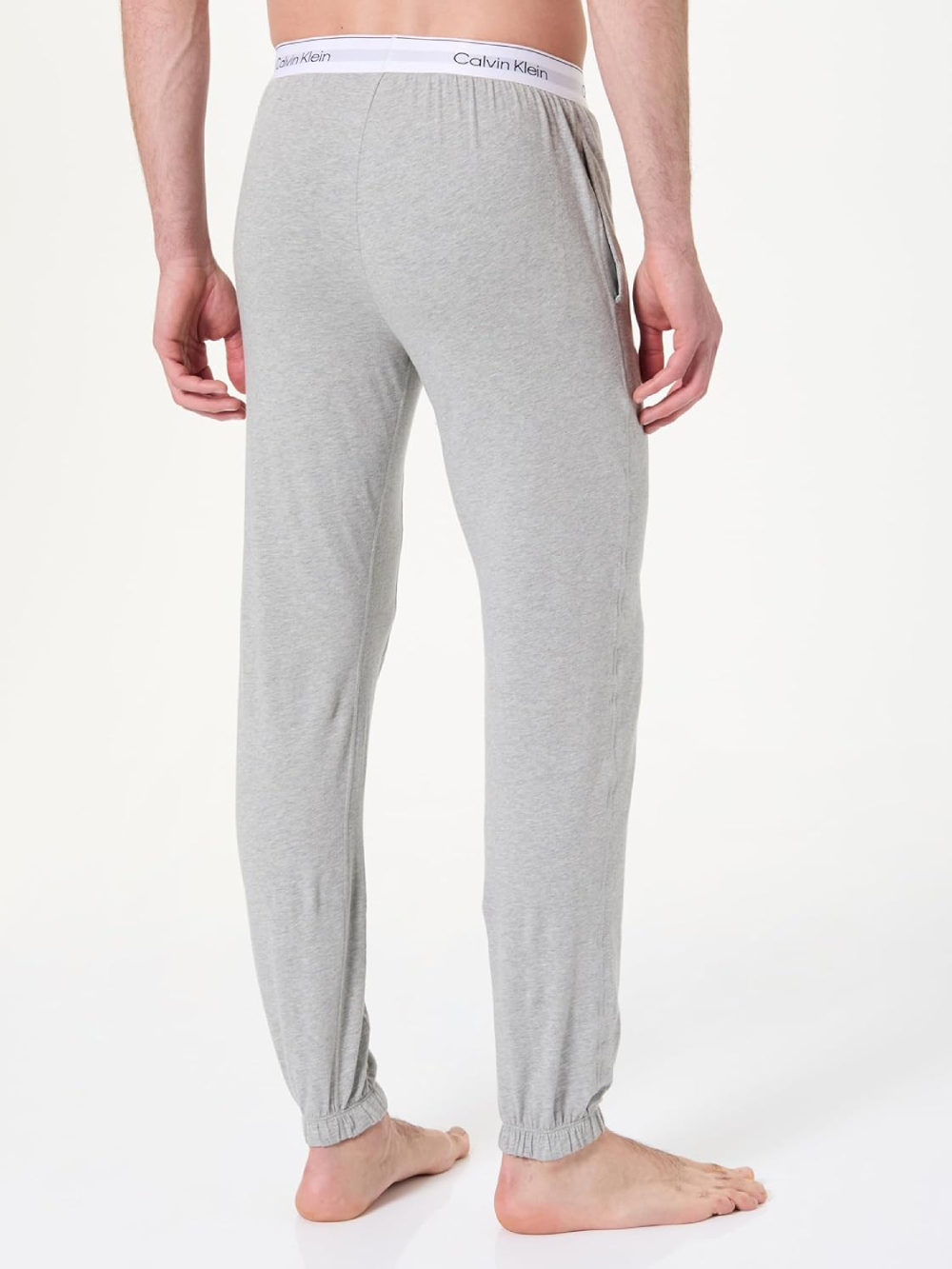 detail Calvin Klein pánske šedé tepláky