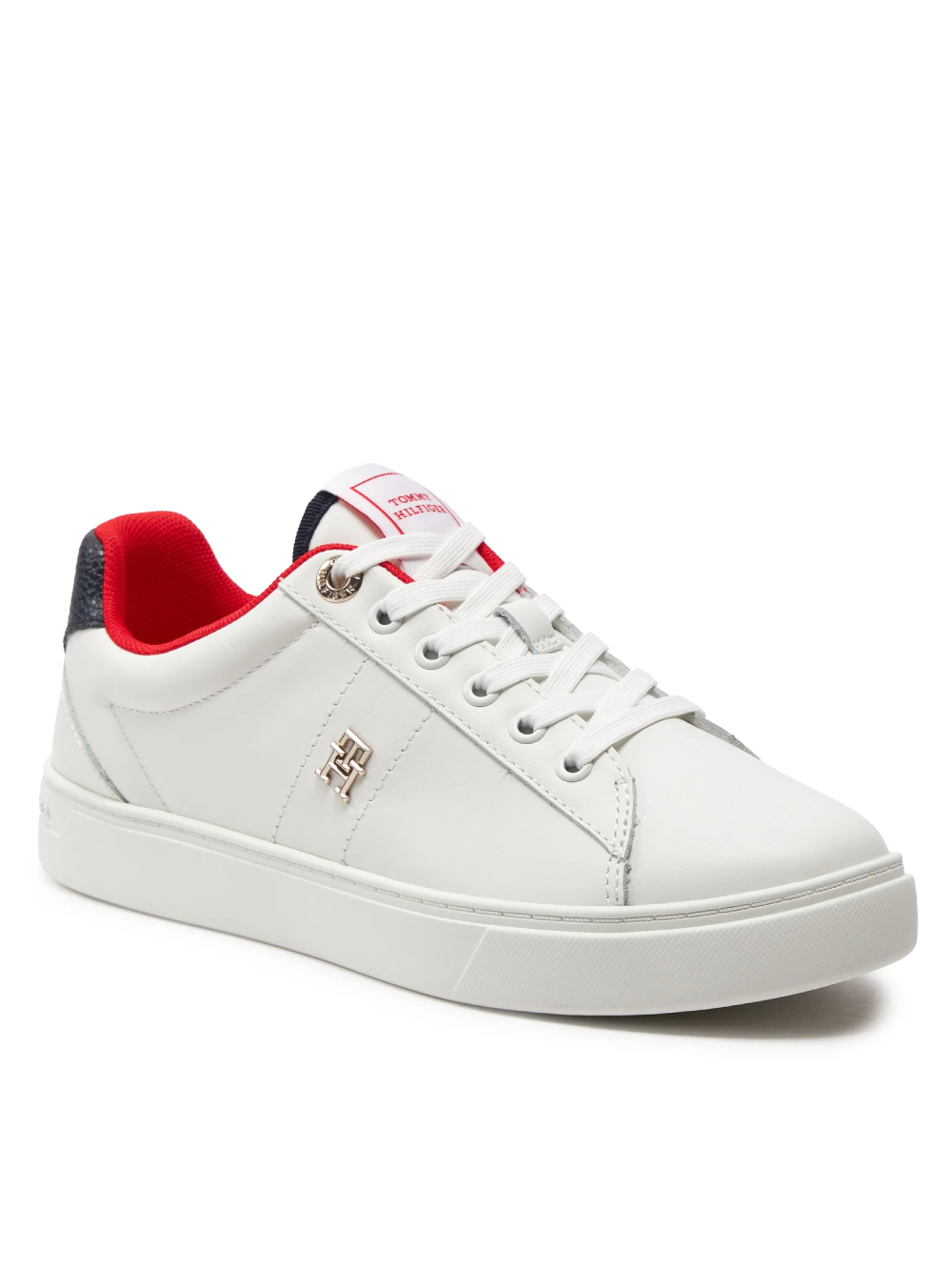 detail Tommy Hilfiger dámske biele tenisky