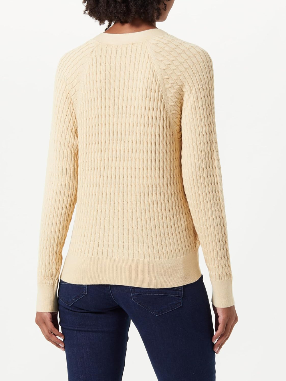 detail Tommy Hilfiger dámsky béžový sveter