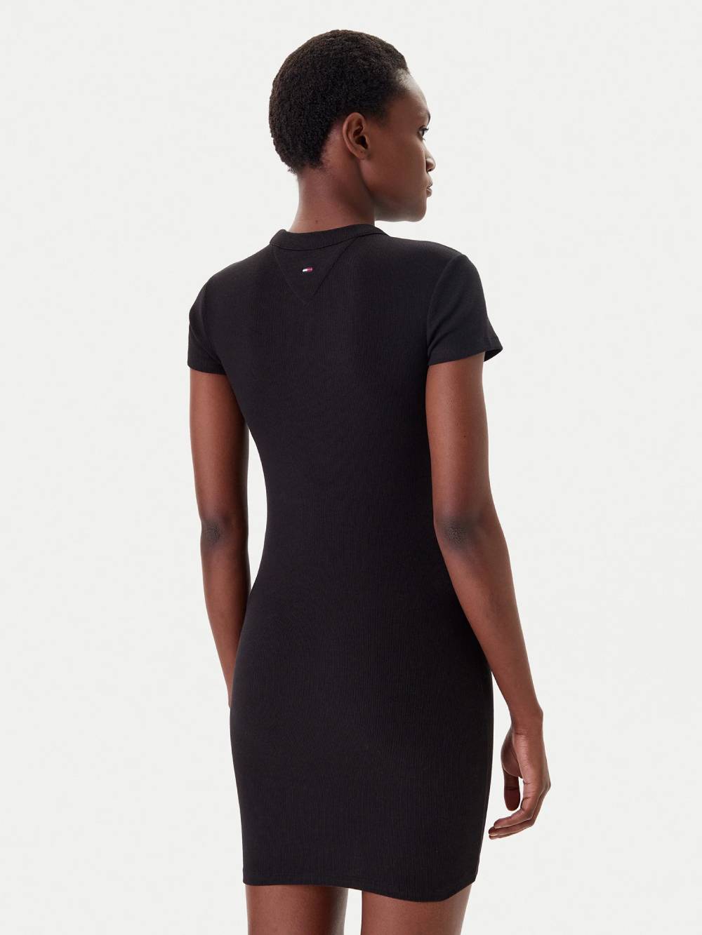 detail TJW SCRIPT MINI RIB DRESS EXT