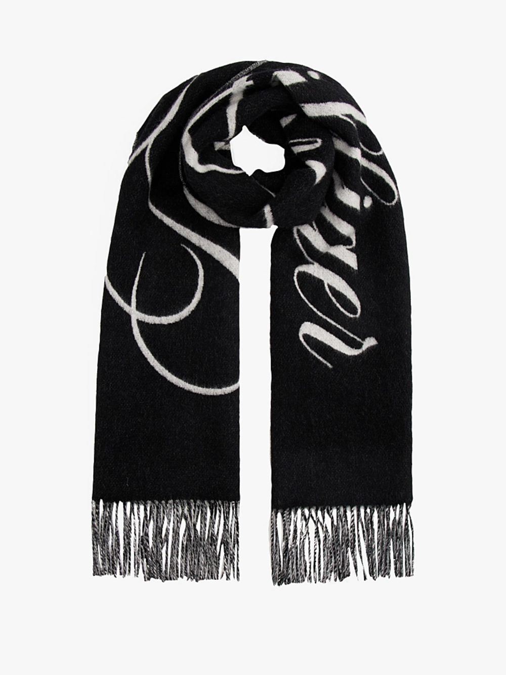 detail TOMMY SCRIPT LOGO SCARF
