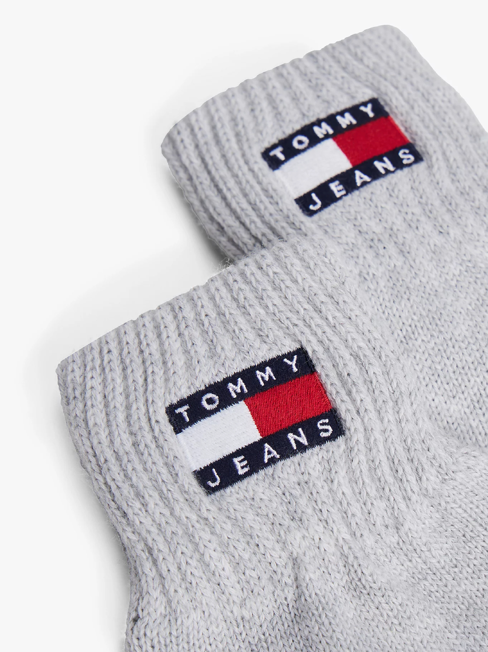 detail Tommy Jeans dámske šedé rukavice