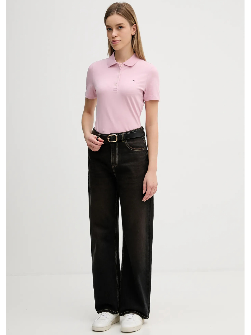 detail Tommy Hilfiger dámske staroružové polo tričko 1985