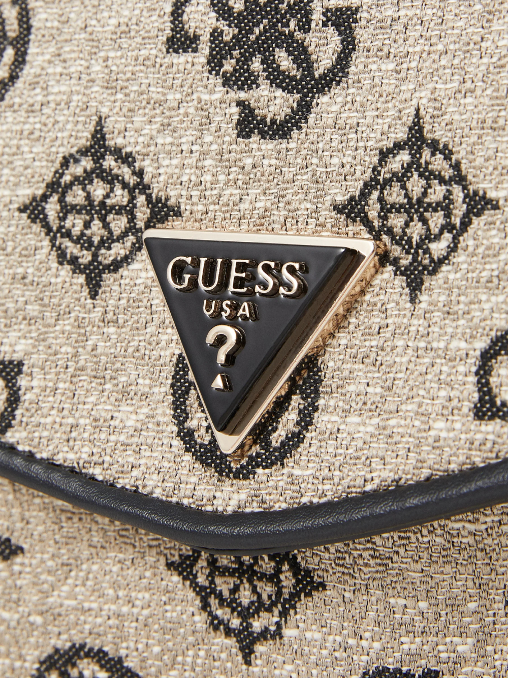 detail Guess dámska béžovo čierna kabelka