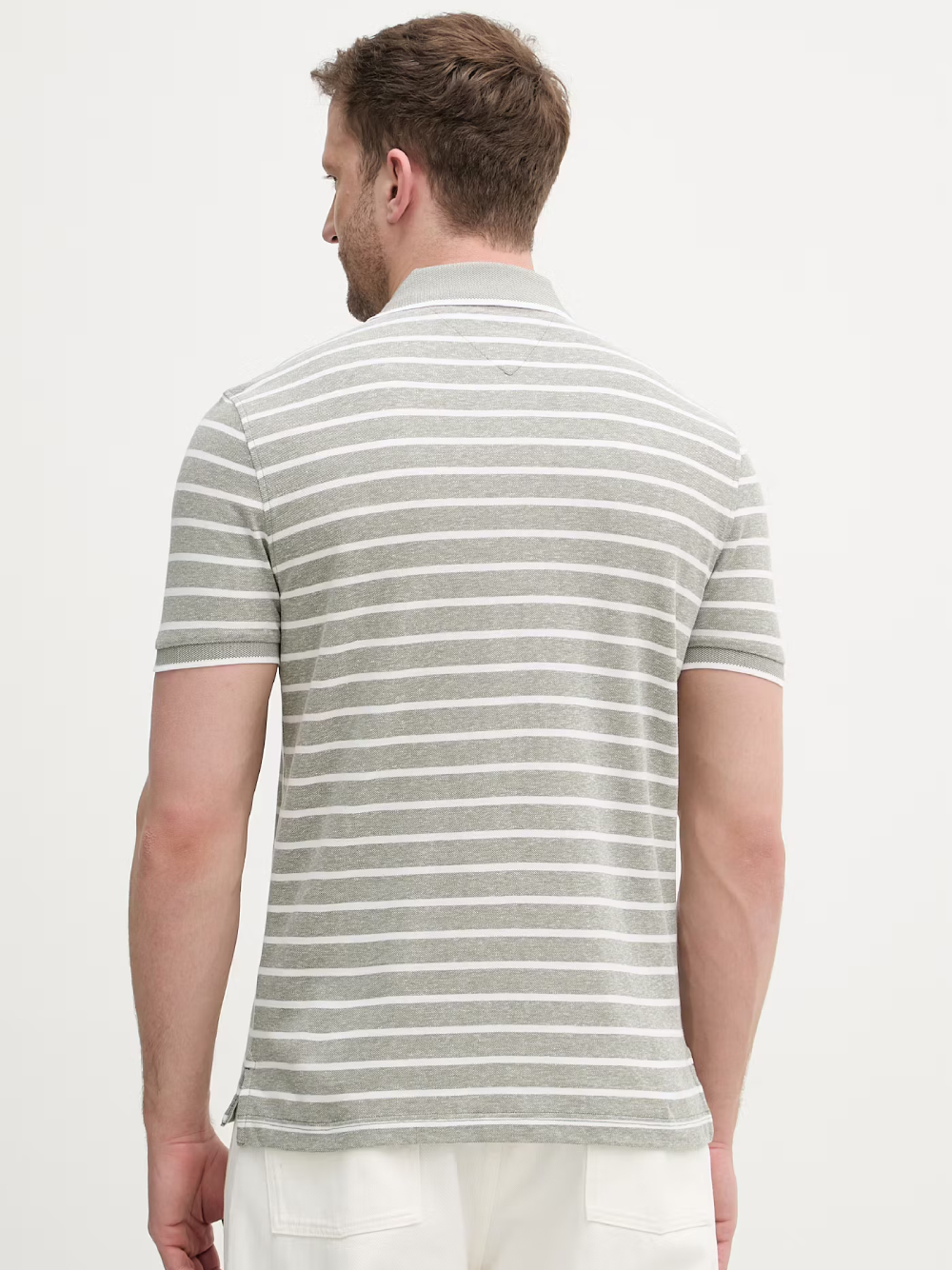 detail Tommy Hilfiger pánske pruhované polo tričko