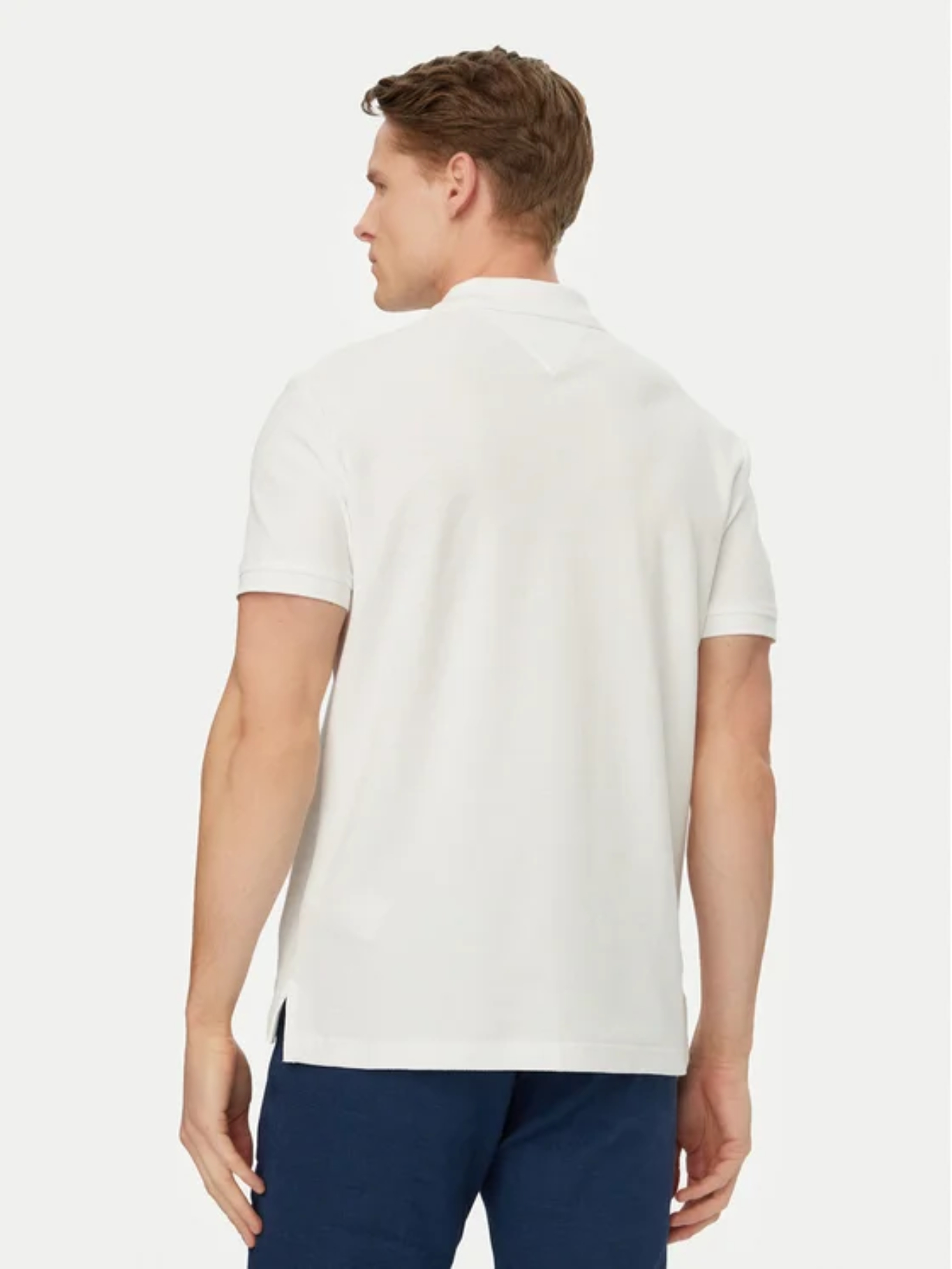 detail Tommy Hilfiger pánske biele polo tričko