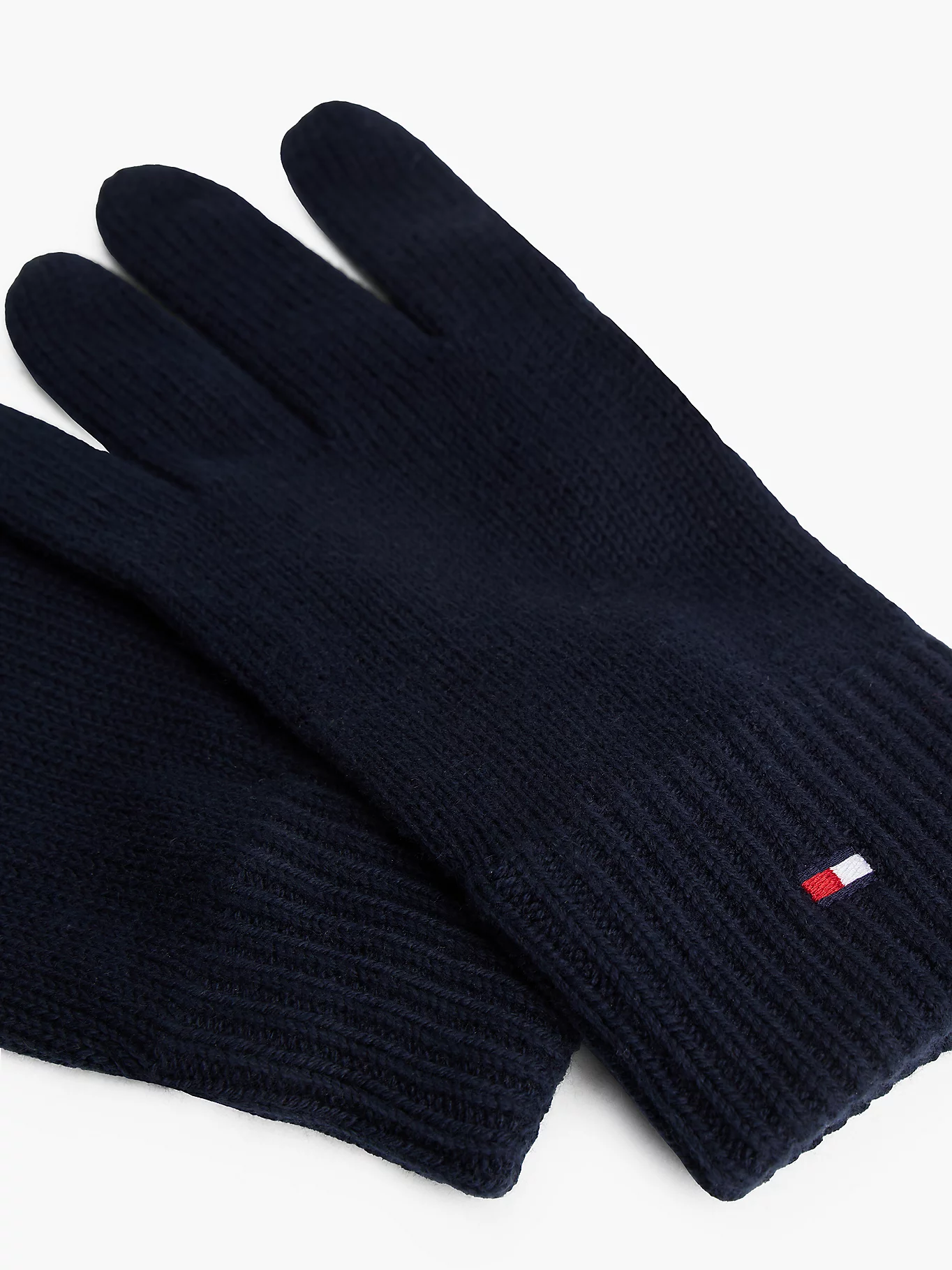 detail Tommy Hilfiger pánske tmavo modré rukavice