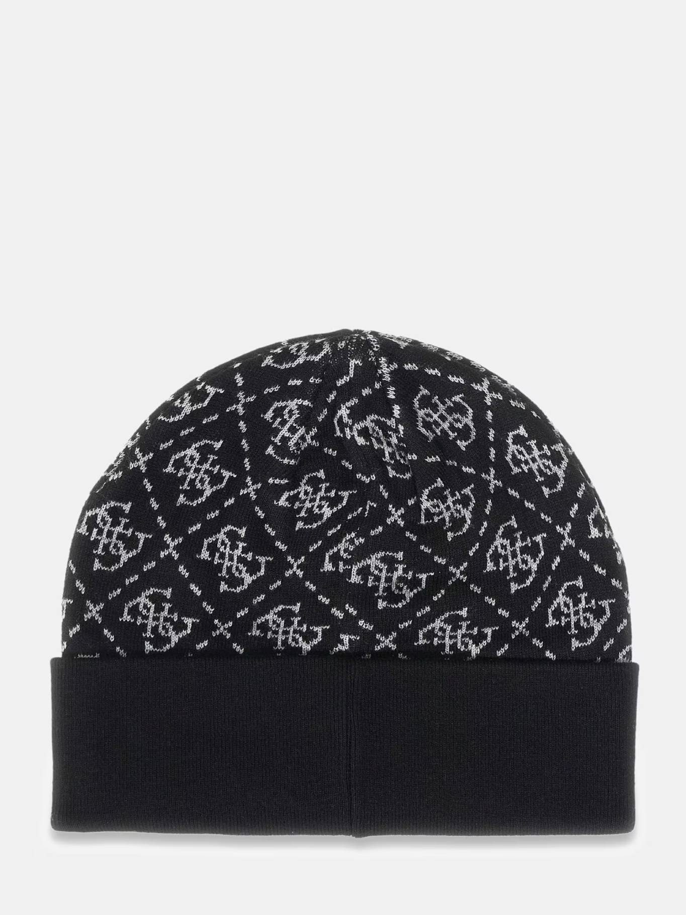 detail Guess pánska čierna čiapka