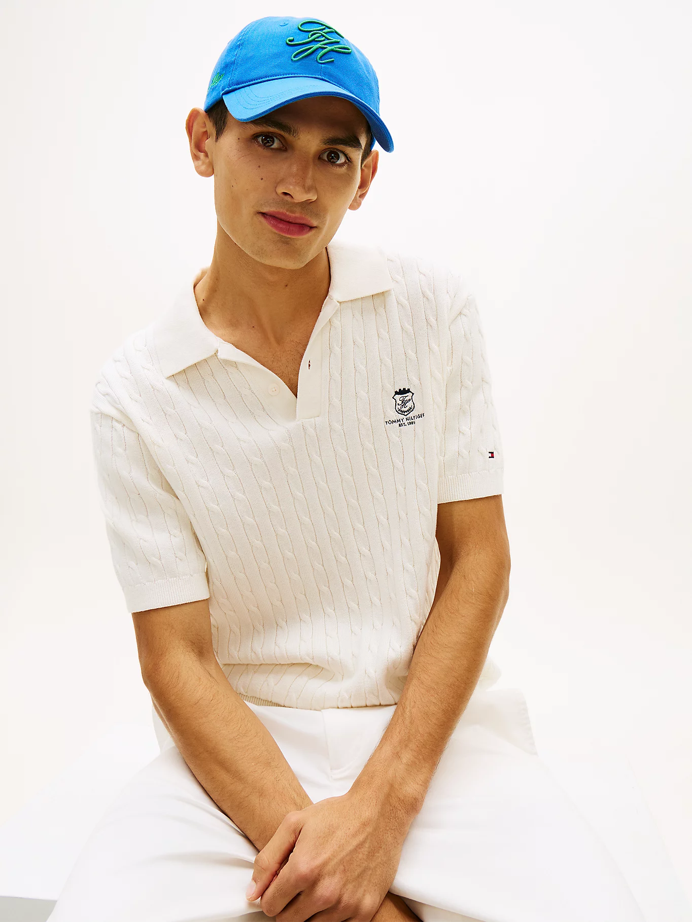 detail Tommy Hilfiger pánska modrá šiltovka