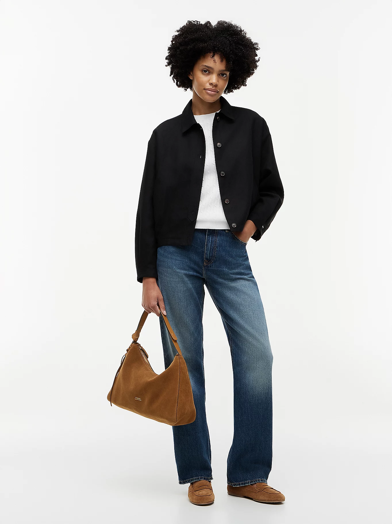 detail Tommy Hilfiger dámska hnedá kabelka
