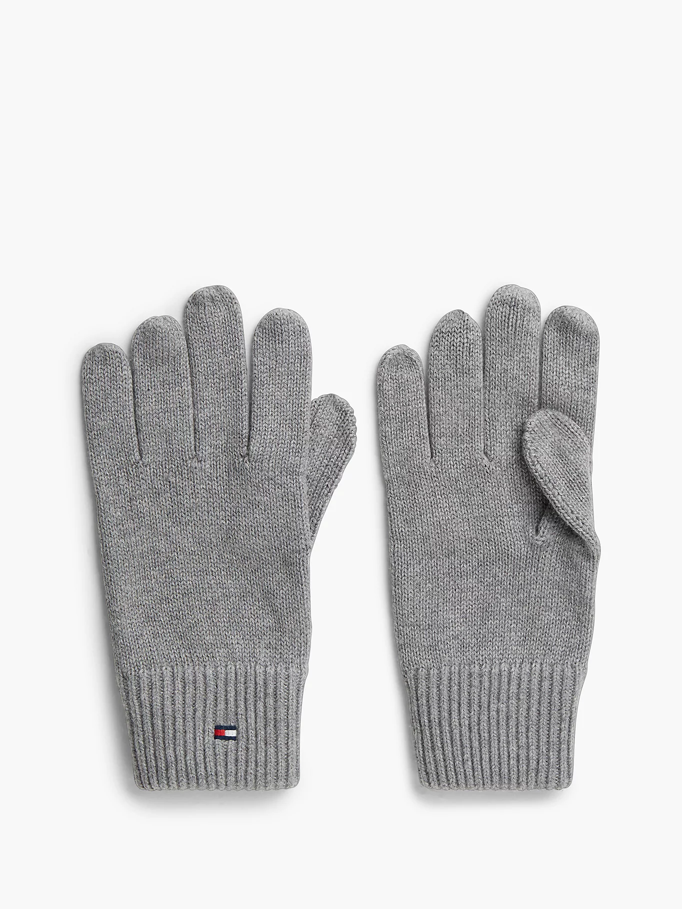 detail Tommy Hilfiger pánske šedé rukavice